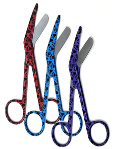 Set of 3 Bandage Lister Scissors 5.5" Assorted Patterns Stainless Steel - PK 5