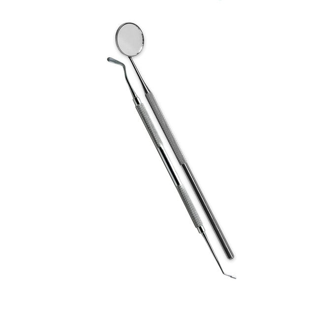 Double Ended Hygenist Tooth Care Plugger with Mirror Stainless Steel Dental Tools