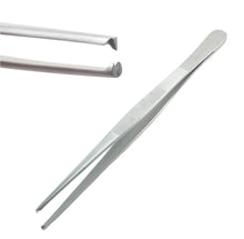 Load image into Gallery viewer, Dissecting Tissue 1x2 Rat Tooth Blunt Thumb Forceps Tweezers 6&quot;
