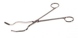 STAINLESS STEEL TONGS, PRECISION RIVETED, BOX-LOCK JOINTED, 9.5"