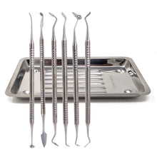 Load image into Gallery viewer, Dental Composite Resin Filling Spatulas Set with Scalar Tray Stainless Steel Instruments
