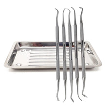 Load image into Gallery viewer, Dental Instruments Set of 5pcs Pk Thomas Wax Carvers 1, 2, 3, 4, 5 with Scalar Tray, Stainless Steel
