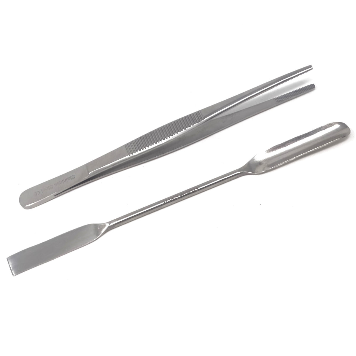 2 in 1 Lab Supplies Kit Double Head Stainless Steel Micro Spatula with ...