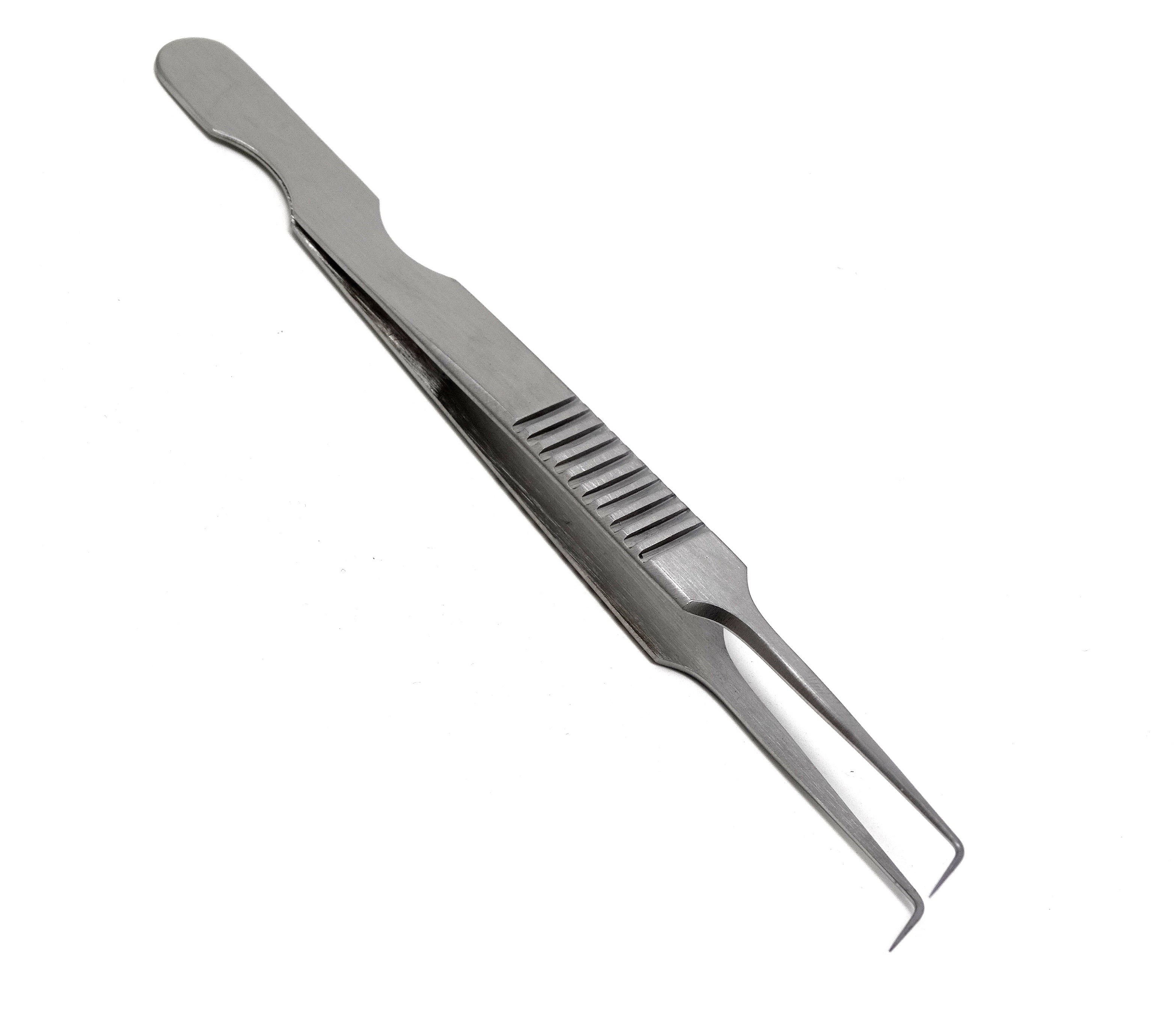 SPI Supplies Precision Molded PTFE Tweezers, Angled Style, PFA02-AB