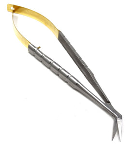 TC Castroviejo Micro Scissors 5.5" Angled, Round Handle