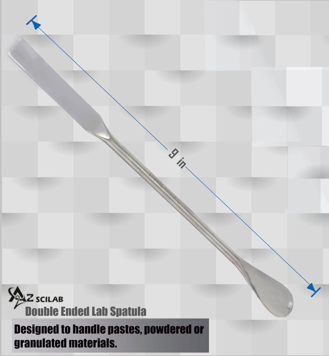 Stainless Steel Double Ended Micro Lab Spatula Sampler, Square & Flat ...