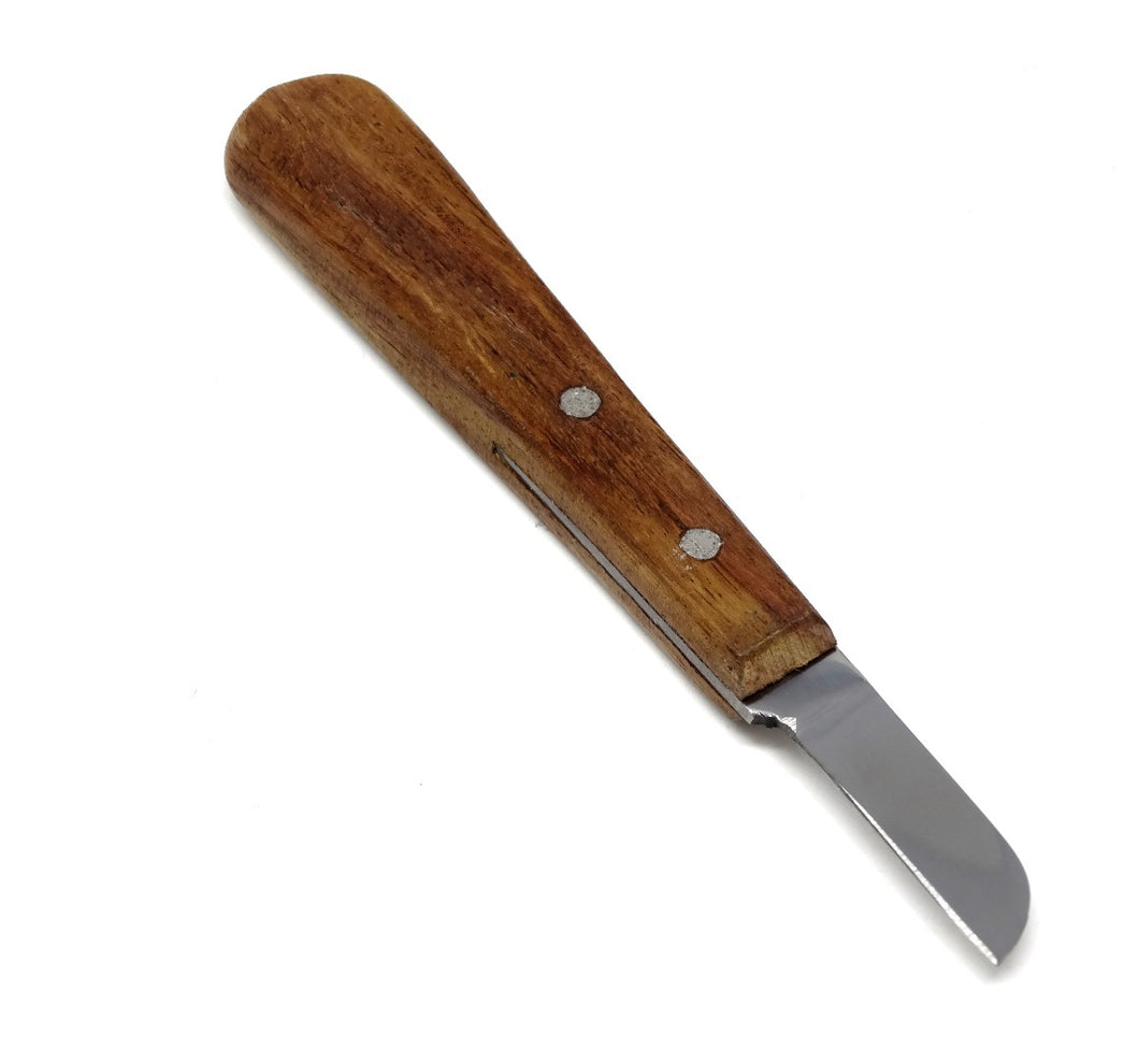 Wooden handle Plaster Alignate Knife #7R, Stainless Steel