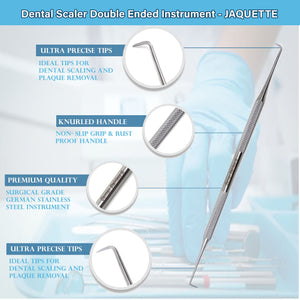 Double Ended Morse Scaler Oral Hygiene Care Stainless Steel Dental Tool