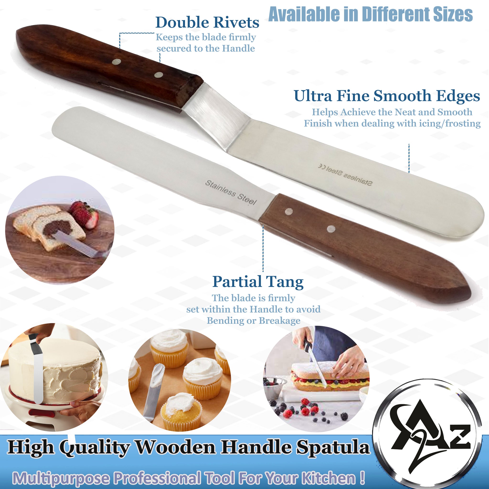baking tools stainless steel icing spatula