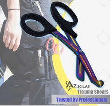 Load image into Gallery viewer, Set of 6 Pcs Trauma Paramedic ENT Shears With Multi Color Stainless Steel Blades
