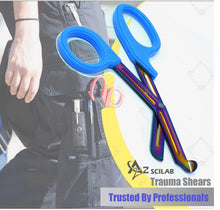 Load image into Gallery viewer, Set of 6 Pcs Trauma Paramedic ENT Shears With Multi Color Stainless Steel Blades
