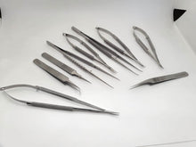 Load image into Gallery viewer, Micro Scissors Forceps Needle Holder Driver Instruments Set of 9 pcs
