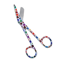 Load image into Gallery viewer, Stainless Steel 5.5&quot; Bandage Lister Scissors for Nurses &amp; Students Gift, White Multi Paws
