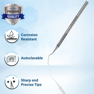 Professional Dental Probe #17A, Stainless Steel, 5.5 inch (14cm)