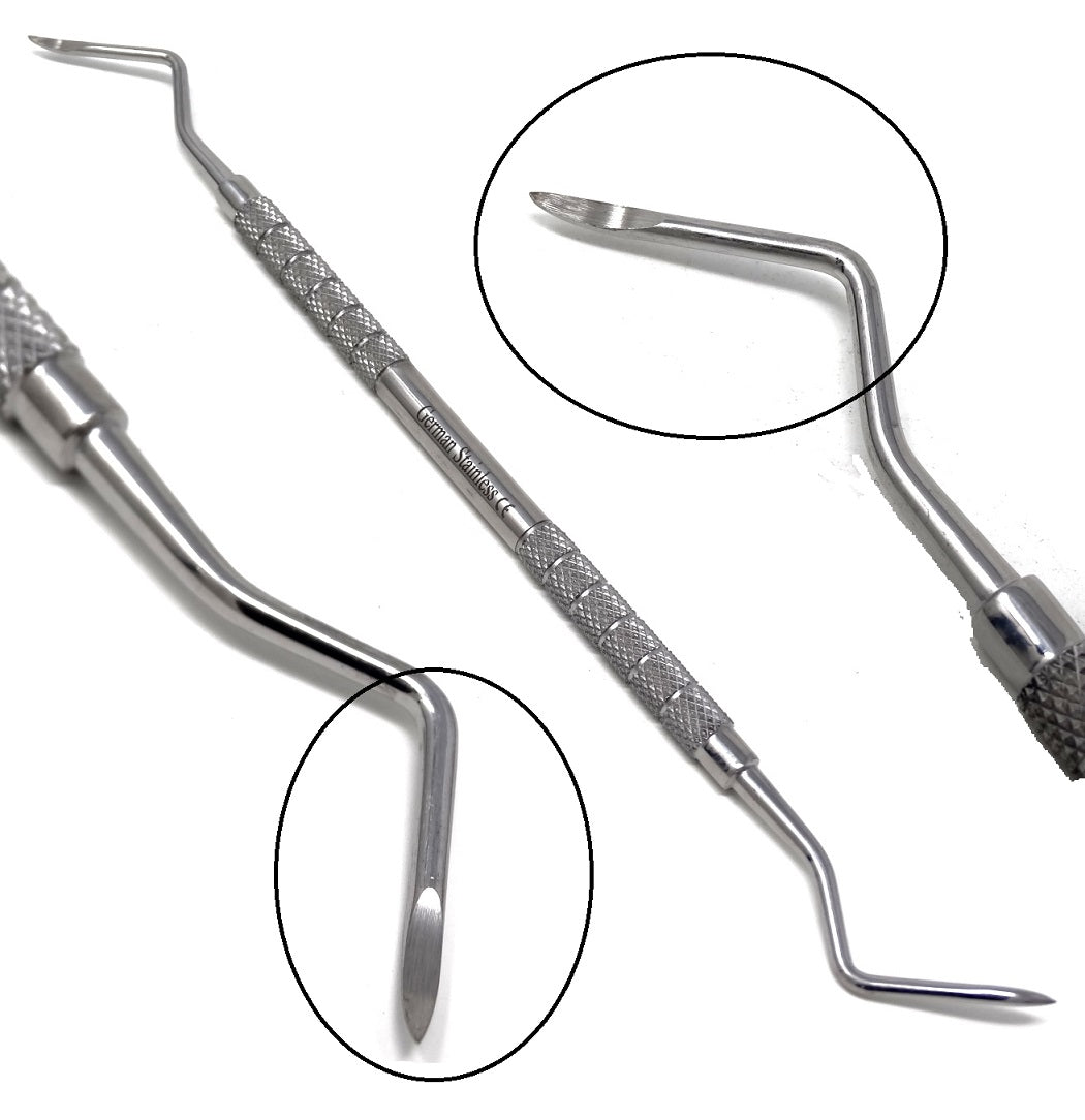 Heidbrink Dental Root Pick Elevator H-2/3 Double End Right & Left, Stainless Steel