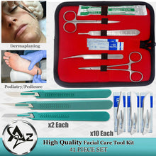 Load image into Gallery viewer, Facial Hair Remover Dermaplaning Cleaning Kit 41 Pcs Multipurpose Shaving Artifact Exfoliating Tool Beauty &amp; Personal Care Kit with Case
