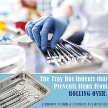 Load image into Gallery viewer, 8 Pcs Dental HOLLENBACK Amalgam Carver Wax Instruments with Scaler Tray, Stainless Steel
