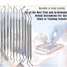 Load image into Gallery viewer, 12 Pcs Professional Dental Composite Filling Instruments w/ Box, Stainless Steel

