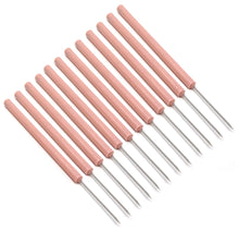 Load image into Gallery viewer, 12/Pack Plastic Handle Dissecting Dissection Teasing Needle Straight
