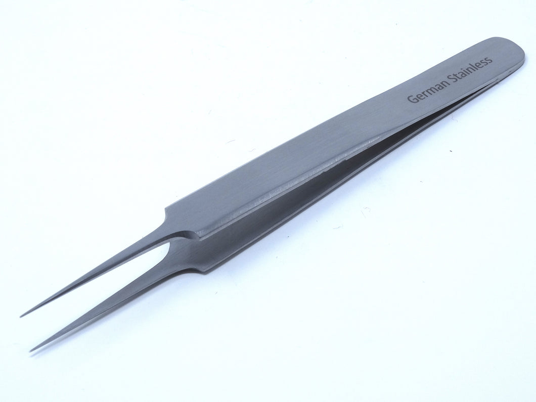 Stainless Steel 3D 5D 6D Volume False Eyelash Extension Tweezers A Type Straight, Fine Point, Premium Quality